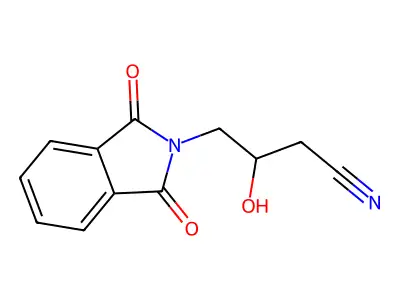 4-(1,3-Dioxoisoindol-2-yl)-3-hydroxybutanenitrile structure