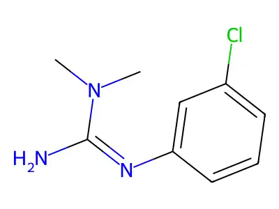 1-(3-Chlorophenyl)-1,2-dimethylguanidine structure