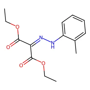 Diethyl 2-[(2-methylphenyl)hydrazinylidene]propanedioate structure
