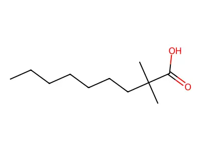 2,2-Dimethylnonanoic acid structure