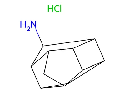 1,2,4-Ethanylylidene-1H-cyclobuta(cd)pentalen-3-amine, octahydro-, hydrochloride structure