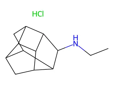 8-(Ethylamino)pentacyclo(5.4.0.0(sup 2,6).0(sup 3,10).0(sup 5,9))undecane hydrochloride structure