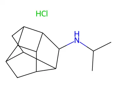 8-(Isopropylamino)pentacyclo(5.4.0.0(sup 2,6).0(sup 3,10).0(sup 5,9))undecane hydrochloride structure
