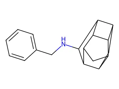 8-(Benzylamino)pentacyclo(5.4.0.0(sup 2,6).0(sup 3,10).0(sup 5,9))undecane structure
