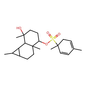 1H-Cyclopropa(a)naphthalene-4,7-diol, decahydro-1,1,3a,7-tetramethyl-, 4-(4-methylbenzenesulfonate), (1aalpha,3aalpha,4alpha,7alpha,7abeta,7balpha)- structure