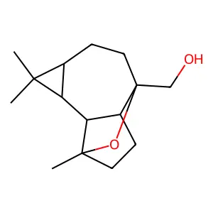 4,7-Epoxy-4H-cycloprop(e)azulene-4-methanol, decahydro-1,1,7-trimethyl-,(1aalpha,4alpha,4abeta,7alpha,7abeta,7balpha)- structure