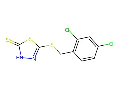 5-(2,4-Dichlorobenzylthio)-2-mercapto-1,3,4-thiadiazole structure