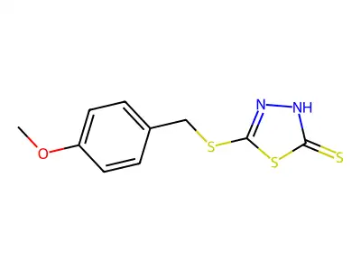 5-{[(4-Methoxyphenyl)methyl]sulfanyl}-1,3,4-thiadiazole-2-thiol structure