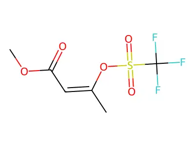 Methyl 3-(trifluoromethylsulfonyloxy)but-2-enoate structure