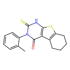 4-(2-Methylphenyl)-5-sulfanyl-8-thia-4,6-diazatricyclo[7.4.0.0,2,7]trideca-1(9),2(7),5-trien-3-one structure