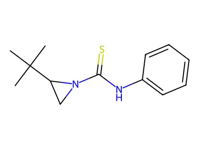 2-tert-butyl-N-phenylaziridine-1-carbothioamide structure