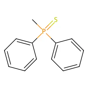 Phosphine sulfide, methyldiphenyl- structure