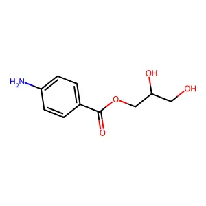 2,3-Dihydroxypropyl 4-aminobenzoate structure