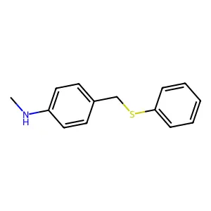p-Toluidine, N-methyl-alpha-phenyl-thio- structure