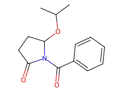 2-Pyrrolidinone, 1-benzoyl-5-(1-methylethoxy)-, (+-)- structure