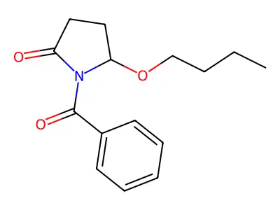 1-Benzoyl-5-butoxypyrrolidin-2-one structure
