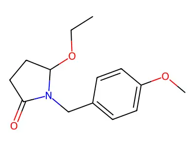 2-Pyrrolidinone, 5-ethoxy-1-((4-methoxyphenyl)methyl)-, (+-)- structure
