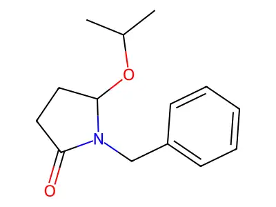 2-Pyrrolidinone, 5-(1-methylethoxy)-1-(phenylmethyl)-, (+-)- structure