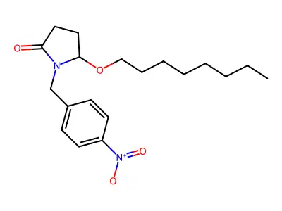 2-Pyrrolidinone, 1-((4-nitrophenyl)methyl)-5-(octyloxy)-, (+-)- structure