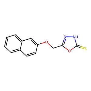 5-(Naphthalen-2-yloxymethyl)-[1,3,4]oxadiazole-2-thiol structure