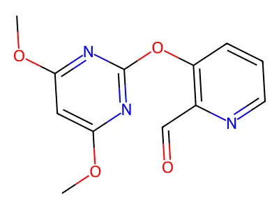 2-Pyridinecarboxaldehyde, 3-[(4,6-dimethoxy-2-pyrimidinyl)oxy]- structure