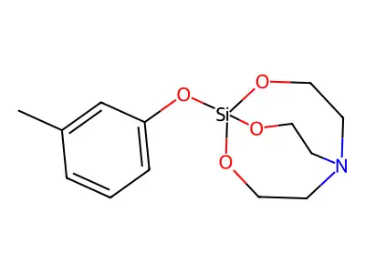 1-(m-Methylphenoxy)-silatrane structure