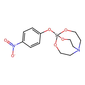 Silicic acid (H4SiO4), cyclic nitrilotriethylene p-nitrophenyl ester structure