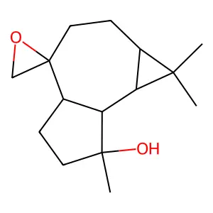 (1aR,4aS,7aS,7bR)-1,1,7-Trimethyldecahydrospiro(cyclopropa(e)azulene-4,2'-oxiran)-7-ol structure