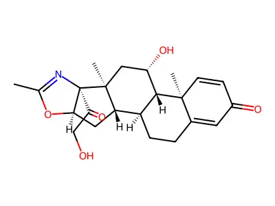 21-Deacetyldeflazacort structure