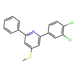 2-(3,4-Dichlorophenyl)-4-methylsulfanyl-6-phenylpyridine structure