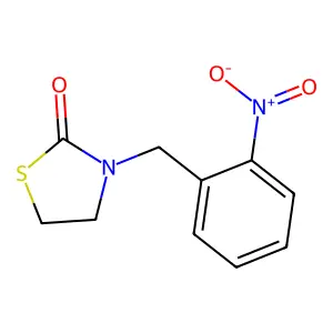 3-(2-Nitrophenylmethyl)-2-thiazolidinone structure