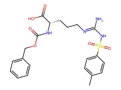 N-Cbz-Nomega-tosyl-L-arginine structure