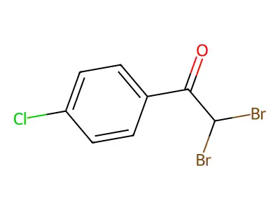 2,2-Dibromo-1-(4-chlorophenyl)ethanone structure