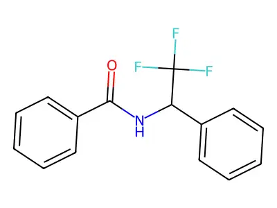 N-(2,2,2-trifluoro-1-phenylethyl)benzamide structure