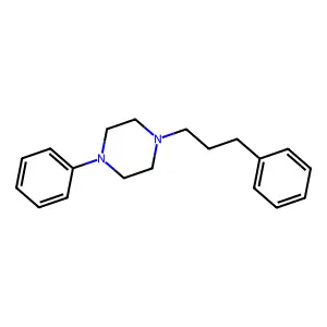 1-Phenyl-4-(3-phenylpropyl)piperazine structure