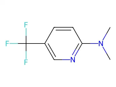 N,N-dimethyl-5-(trifluoromethyl)pyridin-2-amine structure