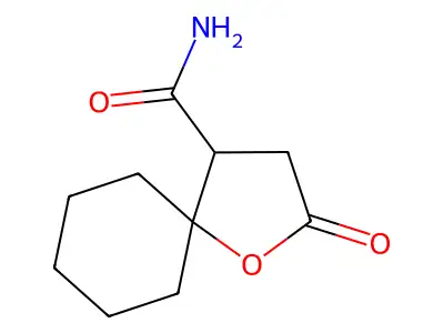 1-Oxaspiro(4.5)decane-4-carboxamide, 2-oxo- structure