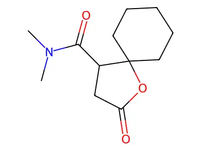 1-Oxaspiro(4.5)decane-4-carboxamide, N,N-dimethyl-2-oxo- structure