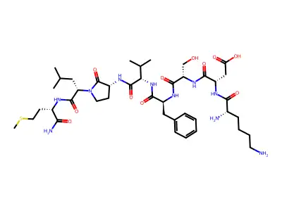 Neurokinin A (3-10), lysyl(3)-glycyl(8)-R-lactam-leucine(9)- structure