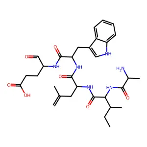 Cyclo(glutamyl-alanyl-isoleucyl-leucyl-tryptophyl) structure