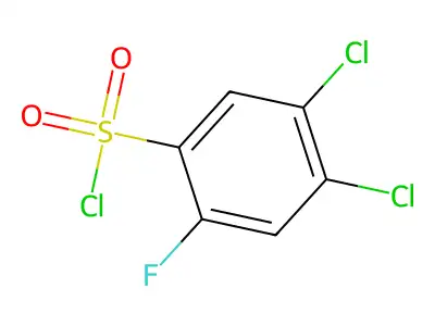 4,5-Dichloro-2-fluorobenzenesulphonyl chloride structure