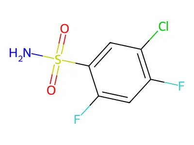 4-Chloro-2,5-difluorobenzenesulfonamide structure