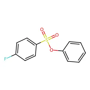 Phenyl 4-fluorobenzenesulfonate structure