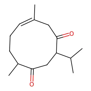 莪术二酮 structure