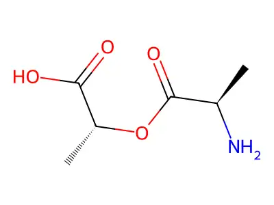 D-Alanyl-D-lactate structure
