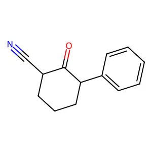 2-Oxo-3-phenylcyclohexane-1-carbonitrile structure
