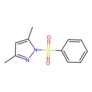 3,5-Dimethyl-1-(phenylsulfonyl)-1H-pyrazole structure