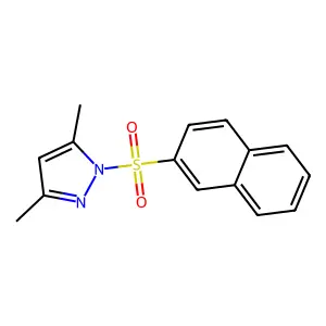 3,5-Dimethyl-1-(naphthalene-2-sulfonyl)-1H-pyrazole structure