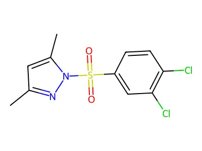 1-[(3,4-dichlorophenyl)sulfonyl]-3,5-dimethyl-1H-pyrazole structure