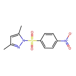 3,5-Dimethyl-1-(4-nitrophenyl)sulfonylpyrazole structure